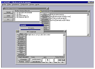 Vista del software de programación de carteles pasa-mensajes para PC